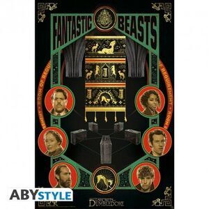 POSTER ANIMALES FANTASTICOS CASTING 91;5X61