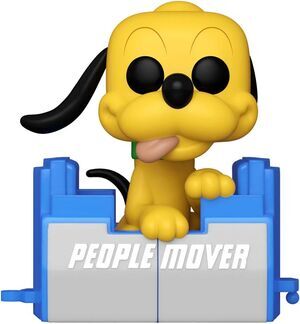 WALT DISNEY WORLD 50TH ANNIVERSARY POP! DISNEY VINYL FIGURA PEOPLE MOVER PLUTO W/BALLOON 9 CM