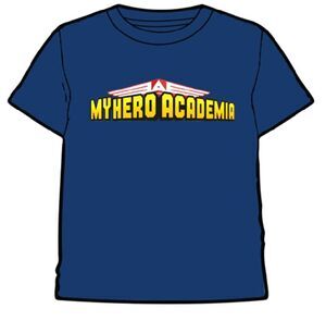 MY HERO ACADEMIA CAMISETA AZUL LOGO M