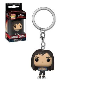 DOCTOR STRANGE EN EL MULTIVERSO DE LA LOCURA LLAVERO POCKET POP! VINYL AMERICA CHAVEZ 4 CM