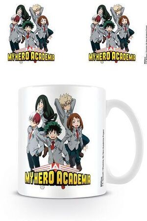 MY HERO ACADEMIA SCHOOL POSE TAZA