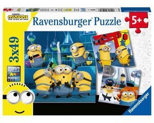 MINIONS PUZZLE DIVERTIDOS 3X49