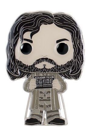 HARRY POTTER PIN CHAPA ESMALTADA SIRIUS BLACK 10 CM FUNKO POP