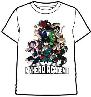 MY HERO ACADEMIA CAMISETA BLANCA GRUPO XXL