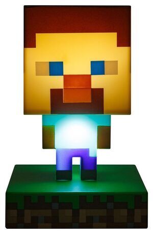 MINECRAFT LMPARA 3D ICON STEVE