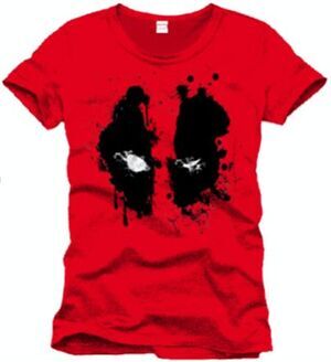 DEADPOOL CAMISETA ROJA ADULTO OJOS XXL