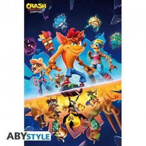 POSTER CRASH BANDICOOT YA ERA HORA 91;5 X 61 CM