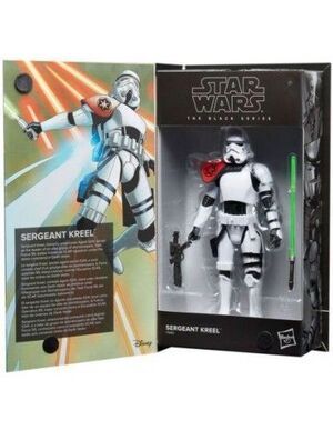 STAR WARS COMIC BLACK SERIE EXCLUSIVE 25 ANNIVERSARY FIG 15 CM SARGEANT KREEL