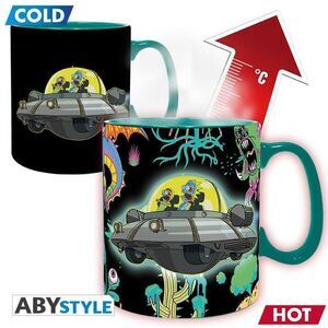 RICK Y MORTY TAZA 460 ML SENSITIVA AL CALOR NAVE ESPACIAL                  