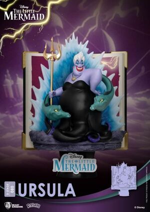 DISNEY DIORAMA PVC D-STAGE STORY BOOK SERIES URSULA NEW VERSION 15 CM