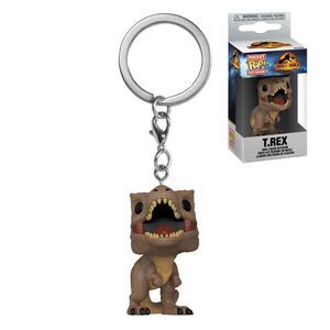 JURASSIC WORLD 3 LLAVERO POCKET POP! VINYL T-REX 4 CM