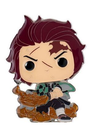 GUARDIANES DE LA NOCHE PIN CHAPA ESMALTADA TANJIRO KAMADO 10 CM FUNKO POP