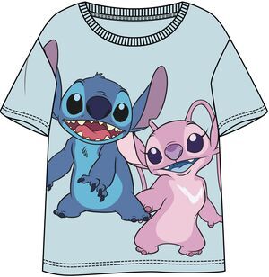 LILO Y STITCH CAMISETA VERDE CLARO CHICA STITCH Y �NGEL XL