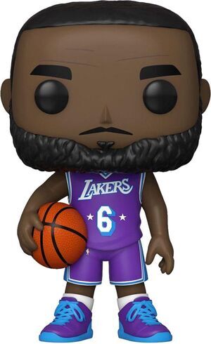 NBA LEGENDS POP! SPORTS VINYL FIGURA LAKERS - LEBRON JAMES (EQUIPACIN MORADA) 9 CM