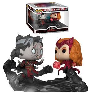 DOCTOR STRANGE EN EL MULTIVERSO DE LA LOCURA PACK DE 2 POP MOMENT! VINYL FIGURAS DEAD STRANGE & THE SCARLET WITCH 9 CM