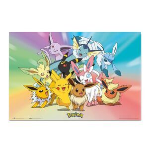 POSTER POKEMON EVOLUCIONES DE EEVEE GOTTA CATCH�EM ALL!