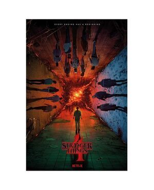 POSTER STRANGER THINGS T4 EVERY ENDING HAS A BEGINNING