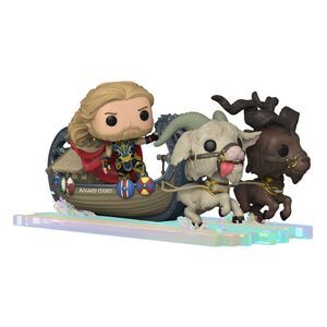 THOR: LOVE & THUNDER POP! RIDES SUPER DELUXE VINYL FIGURA THOR Y BOTE DE CABRAS 13 CM