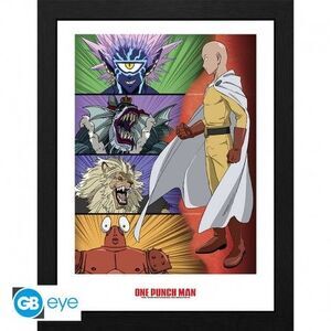 ONE PUNCH MAN L�MINA ENMARCADA RANKING DE VILLANOS