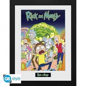 POSTER ENMARCADO RICK AND MORTY COMPILACION