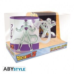 DRAGON BALL SET TAZA + POSAVASOS GOKU VS FRIEZA