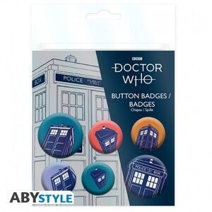 DOCTOR WHO PAQUETE DE INSIGNIAS DE LA TARDIS