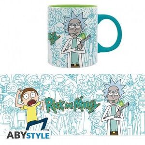 RICK Y MORTY TAZA 320 ML TODOS LOS RICKS Y MORTYS