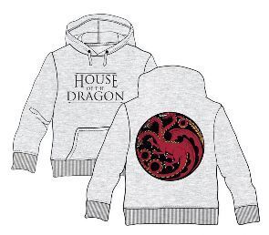 LA CASA DEL DRAGON SUDADERA CON CAPUCHA TARGARYEN XL