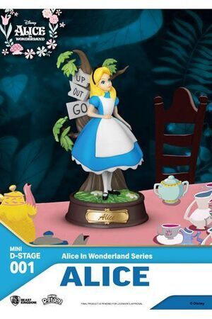 ALICIA EN EL PA�S DE LAS MARAVILLAS ESTATUA PVC MINI DIORAMA STAGE ALICE 10 CM