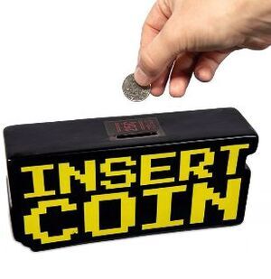 HUCHA RETRO INSERT COIN CER�MICA