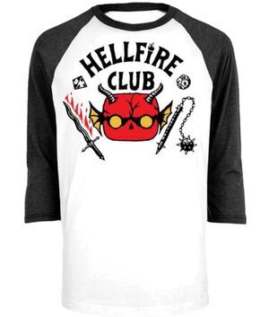 STRANGER THINGS CAMISETA POP! TEE HELLFIRE CLUB L