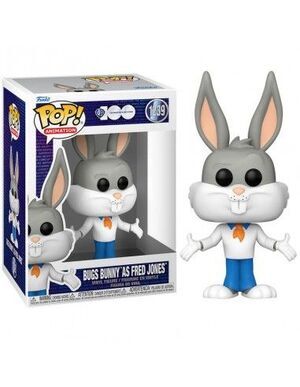 HANNA-BARBERA FIGURA 9 CM BUGS BUNNY AS FRED JONES POP! ANIMATION F-1239