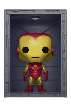 MARVEL POP! DELUXE VINYL FIGURA HALL OF ARMOR IRON MAN MODEL 4 PX EXCLUSIVE 9 CM