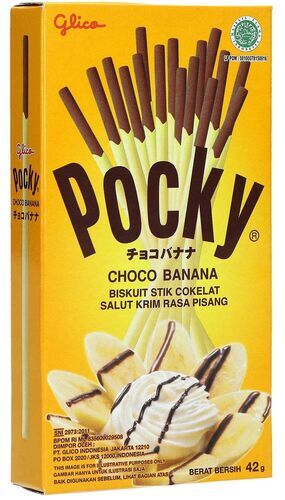 PALITOS GLICO POCKY DE GALLETA CON SABOR CHOCO-BANANA