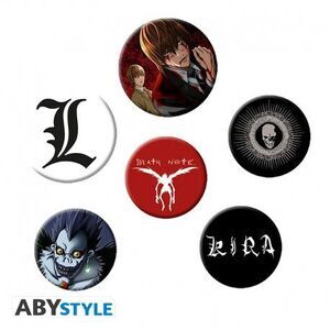 DEATH NOTE PACK 6 CHAPAS MIX                                               