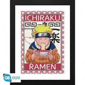 POSTER ENMARCADO NARUTO ICHIRAKU RAMEN 30X40 CM