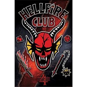 POSTER STRANGER THINGS 4 HELLFIRE CLUB EMBLEMA 61 X 91;5 CM