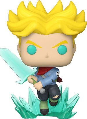 DRAGON BALL SUPER FIGURA POP! ANIMATION VINYL SUPER SAIYAN TRUNKS CON ESPADA 9 CM