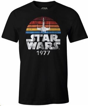 STAR WARS CAMISETA NEGRA 1977 S