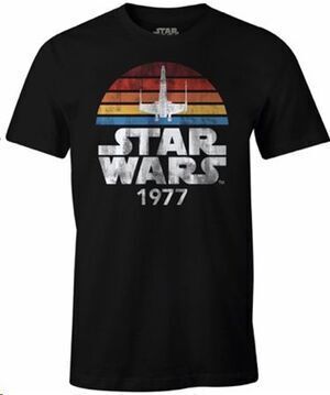 STAR WARS CAMISETA NEGRA 1977 M