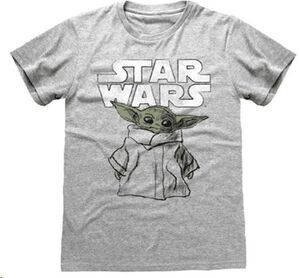 STAR WARS THE MANDALORIAN CAMISETA GRIS BABY YODA M