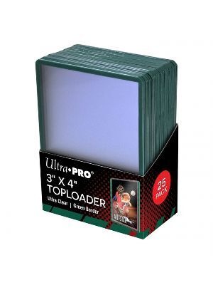 FUNDAS TOPLOADER ESTANDAR ULTRA PRO VERDE BORDER (25)