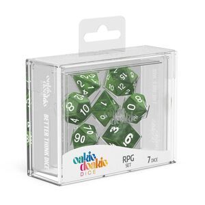 OAKIE DOAKIE DICE DADOS RPG SET DE 7 MRMOL VERDE