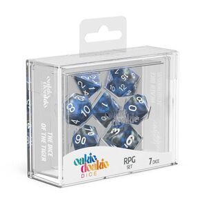 OAKIE DOAKIE DICE DADOS RPG SET DE 7 GEMIDICE ACERO LQUIDO