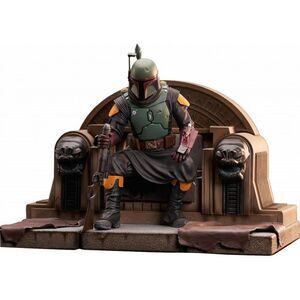 STAR WARS THE MANDALORIAN PREMIER COL 1/7 SCALE 24X31CM FIG TRONO BOBA FETT