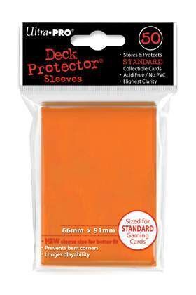 DECK PROTECTOR ULTRA PRO ORANGE (NARANJA) (50) NUEVO TAMAO - 66X91        