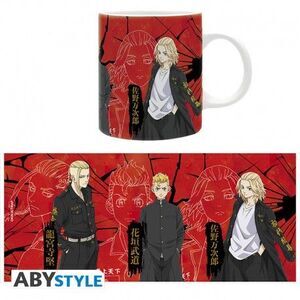 TOKYO REVENGERS TAZA 320 ML DRAKEN; TAKEMICHI Y MIKEY