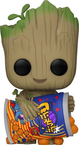 YO SOY GROOT POP! VINYL FIGURA GROOT CON QUESO PUFFS 9 CM