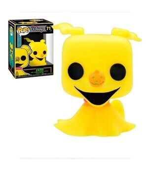 PESADILLA ANTES DE NAVIDAD FIG 9 CM ZERO (BLKLT) POP! VINILO DISNEY F-71