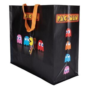 PAC- MAN BOLSA NEGRA DORADO